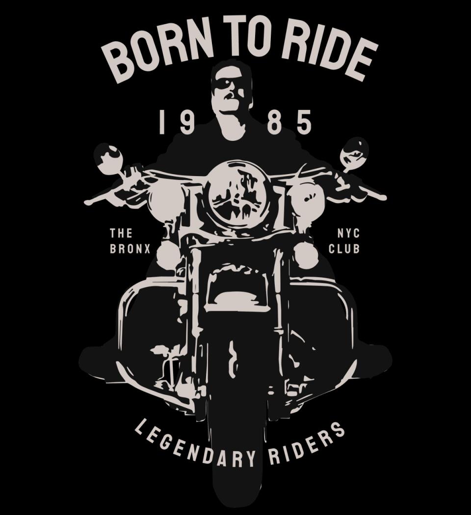 Born to ride motoros póló