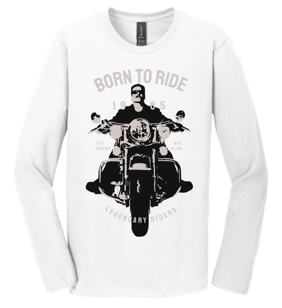 Born to ride motoros póló