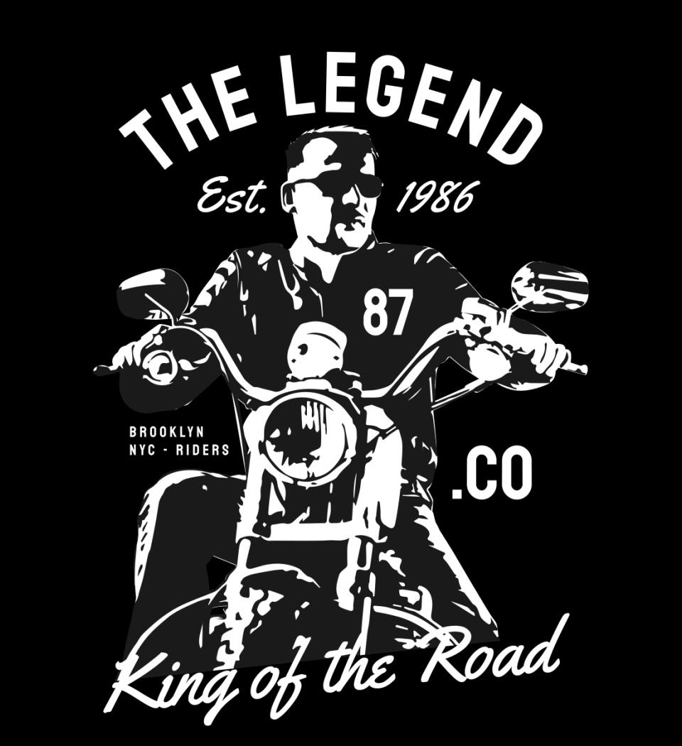 The Legend motoros póló