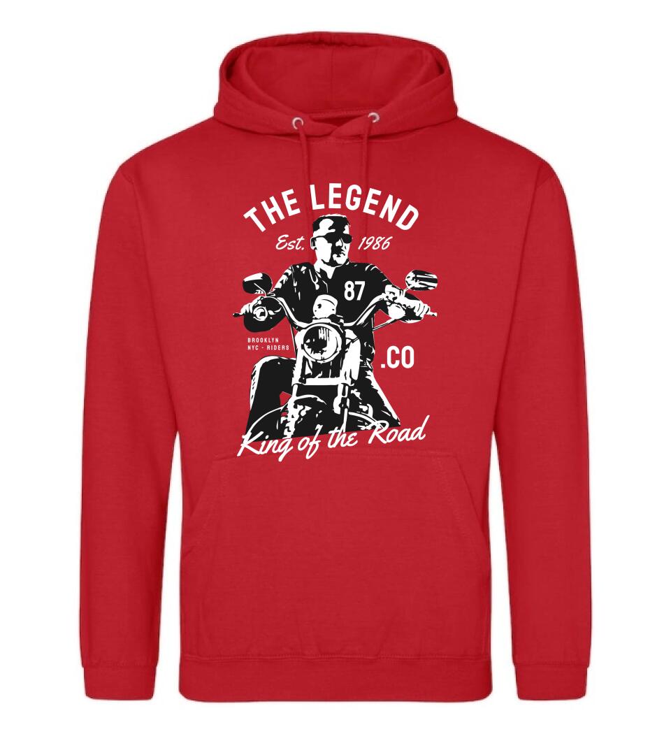 The Legend motoros póló