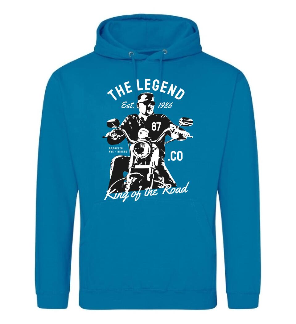 The Legend motoros póló