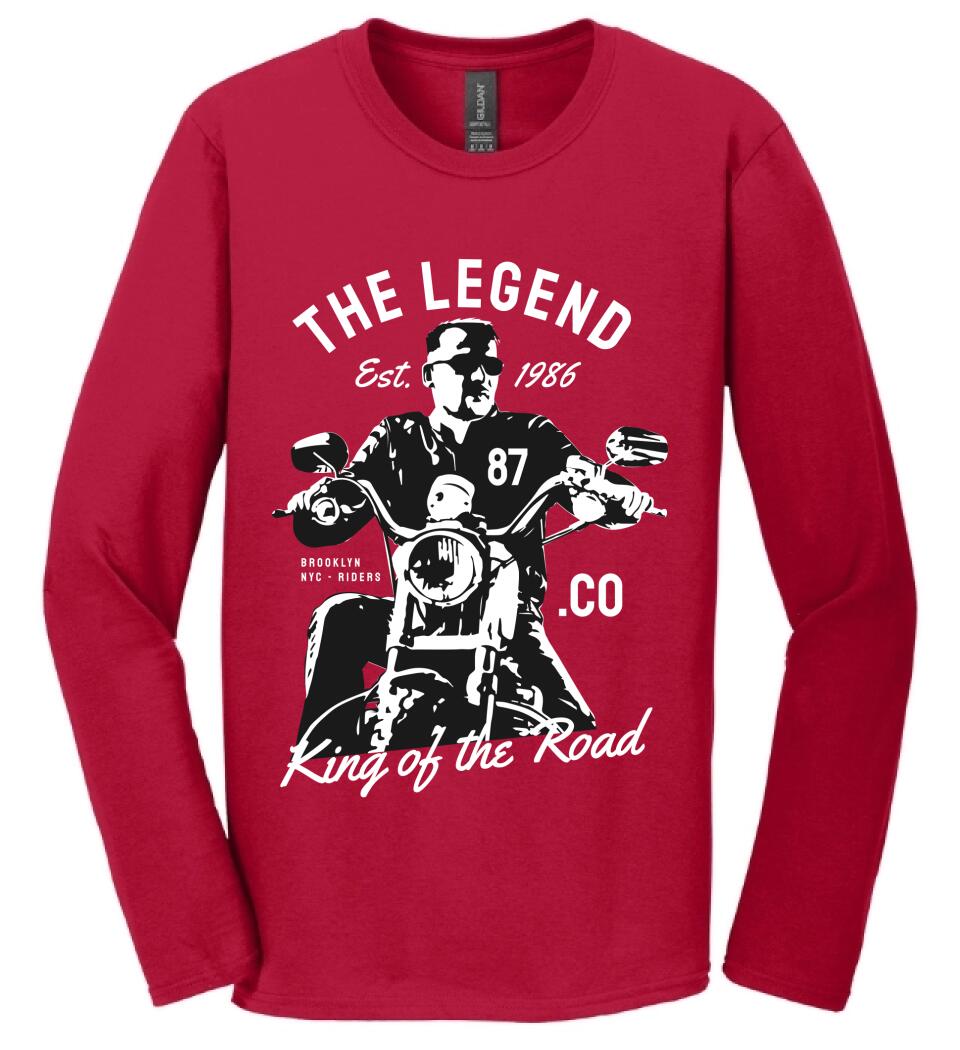 The Legend motoros póló