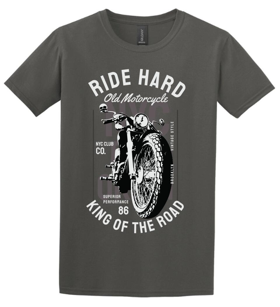 Ride hard motoros póló