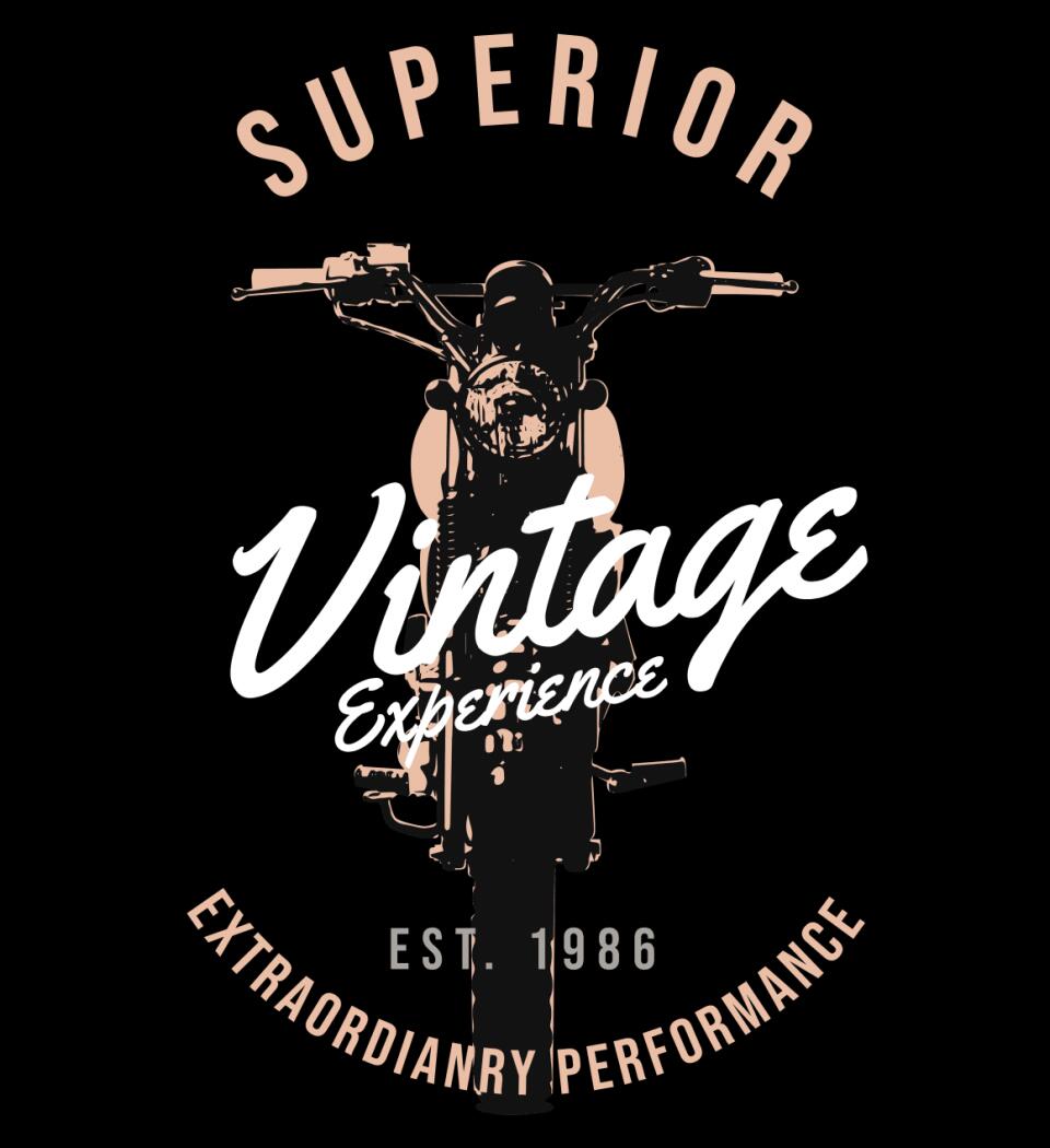 Vintage experience motoros póló