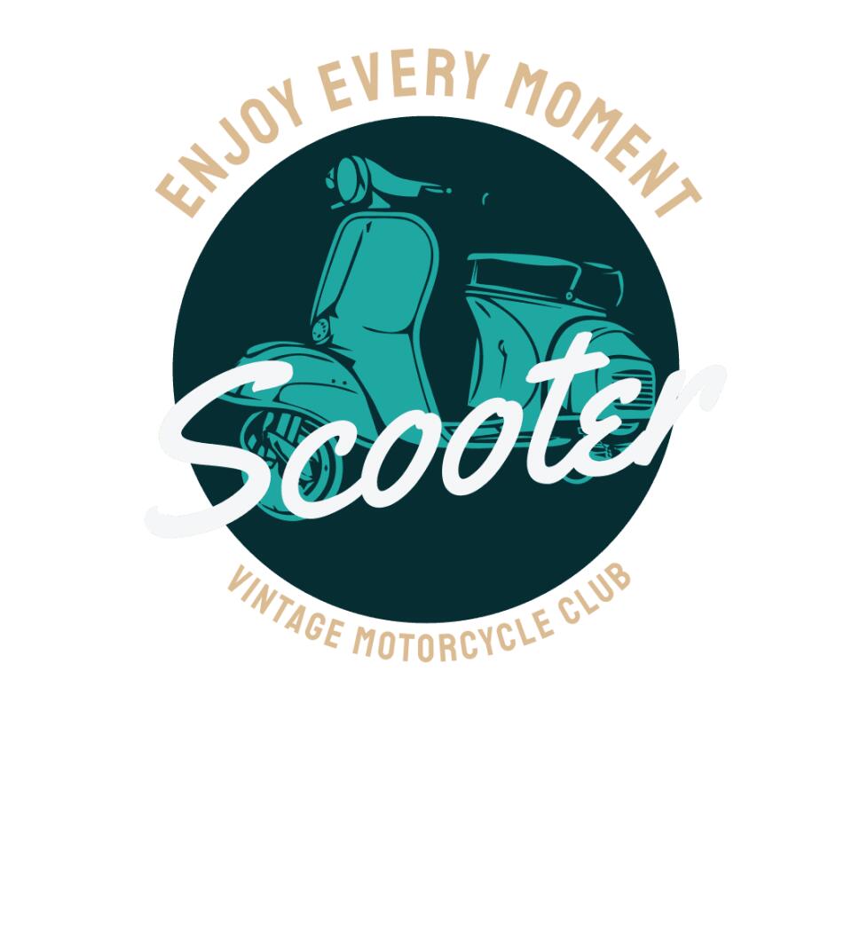 Scooter vintage motoros póló