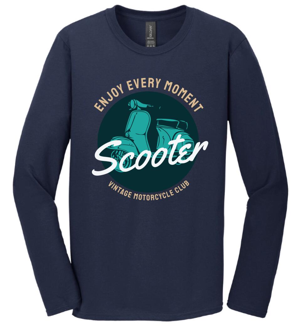 Scooter vintage motoros póló