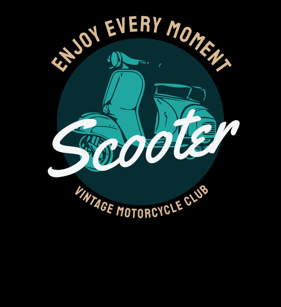 Scooter vintage motoros póló