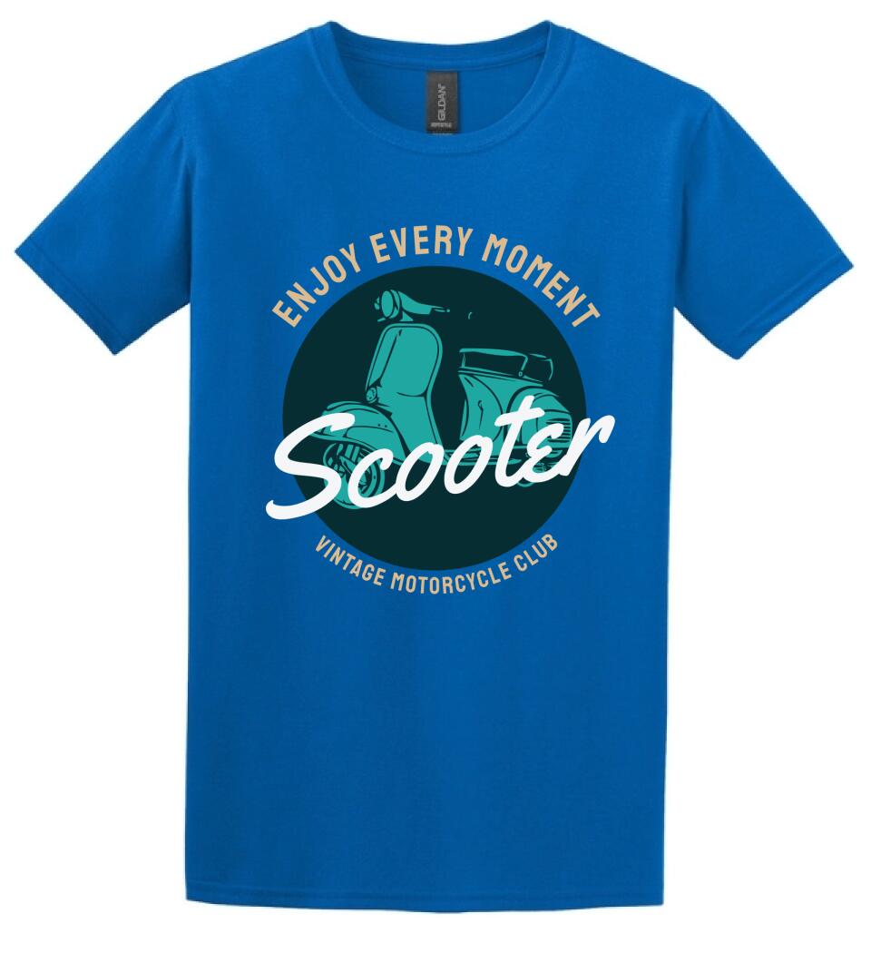 Scooter vintage motoros póló