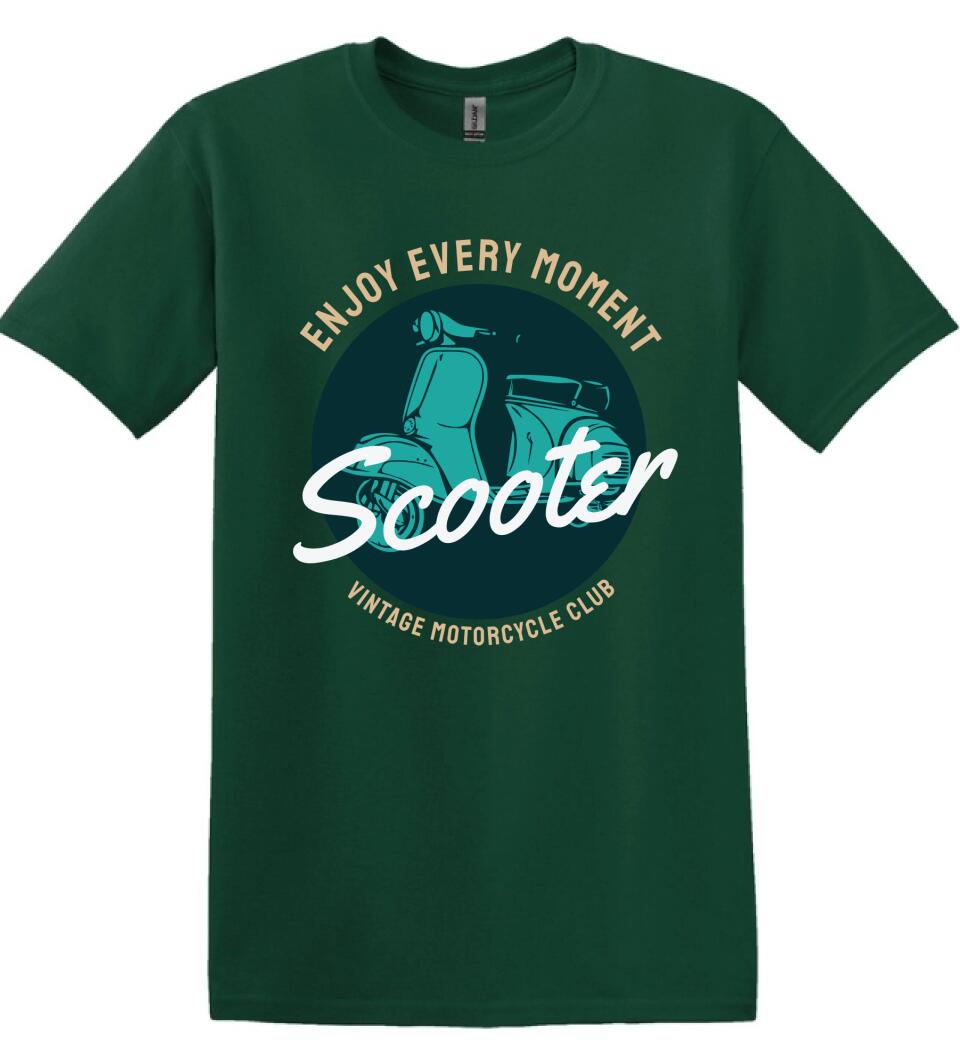 Scooter vintage motoros póló