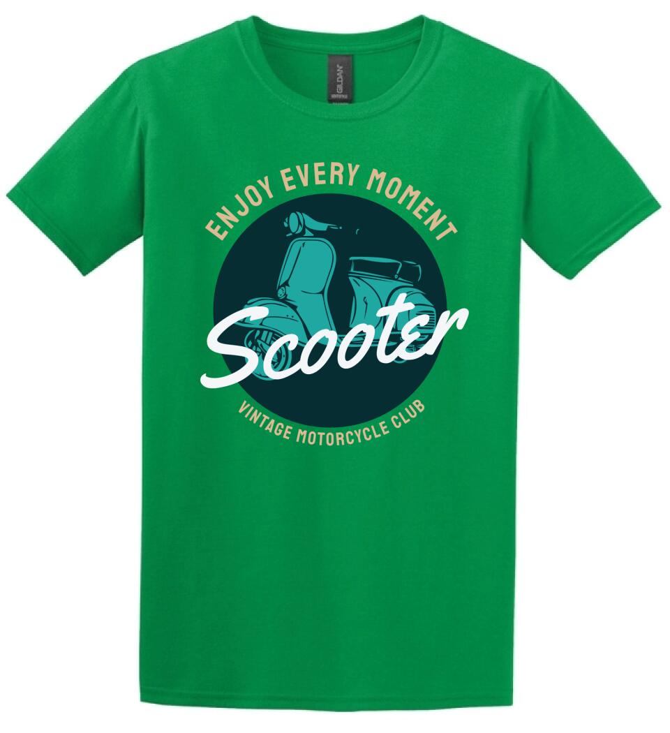 Scooter vintage motoros póló