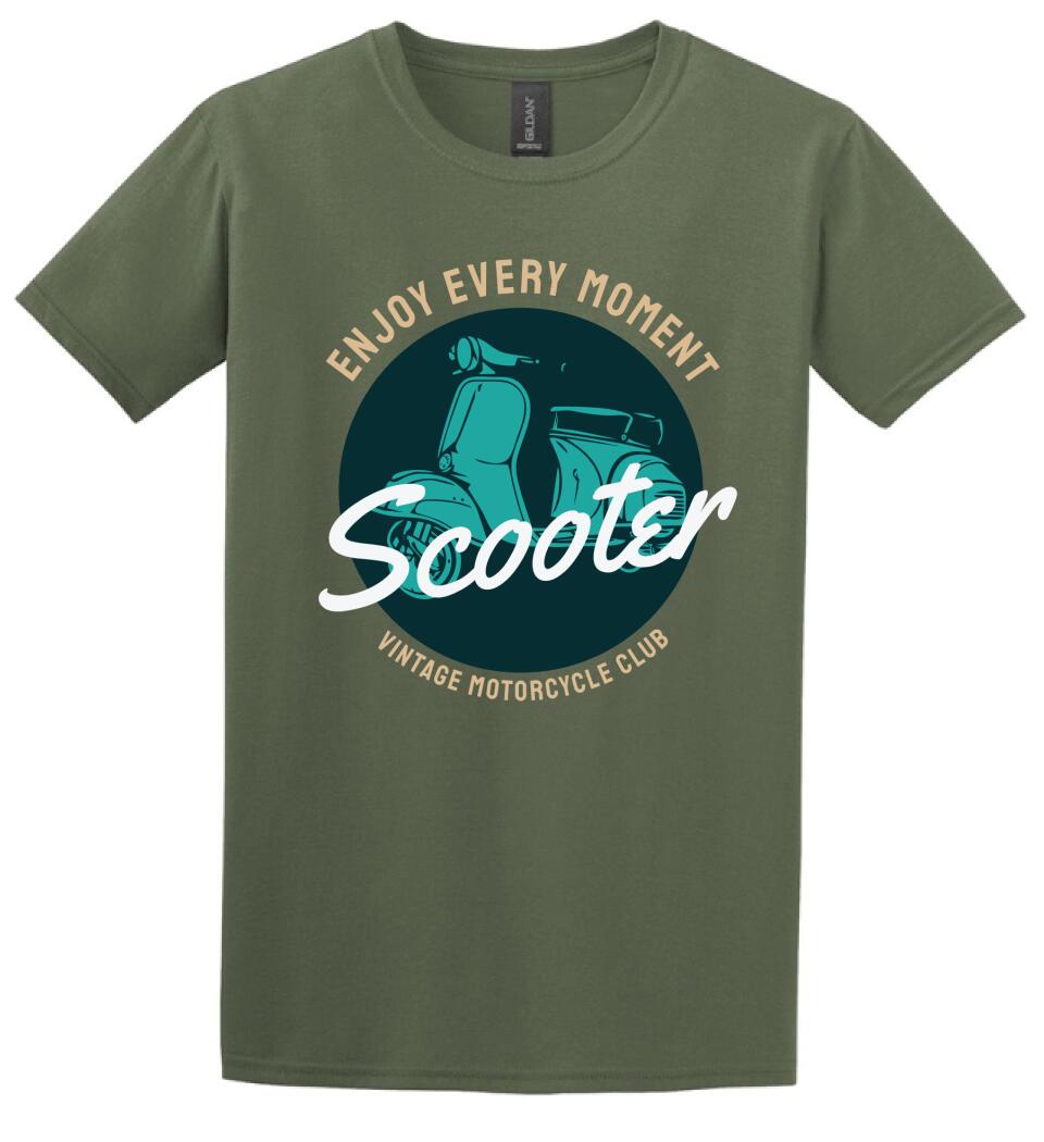 Scooter vintage motoros póló