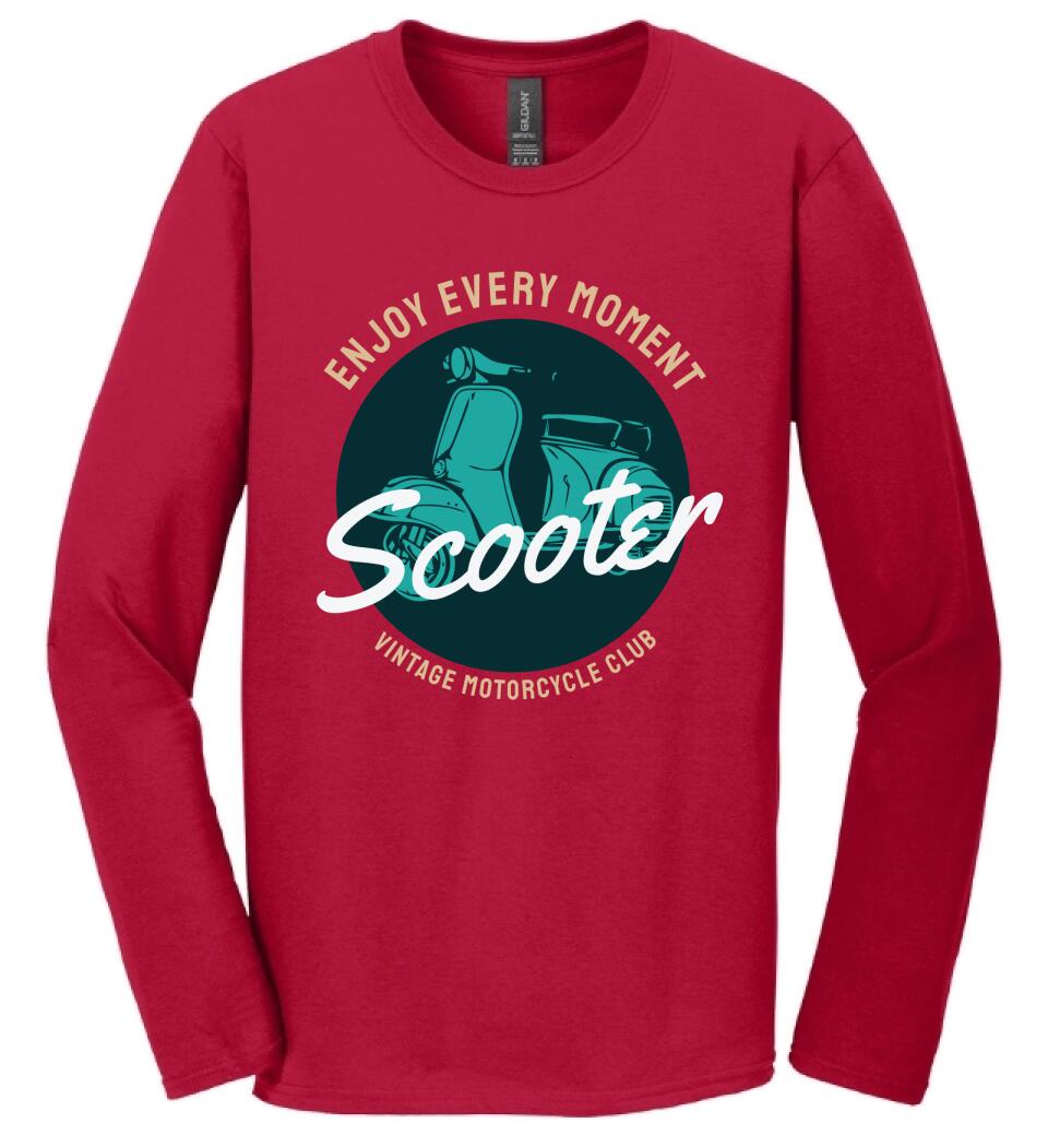 Scooter vintage motoros póló