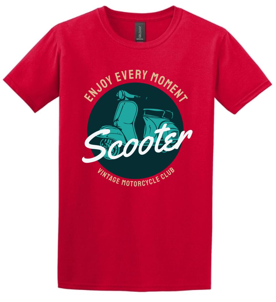 Scooter vintage motoros póló