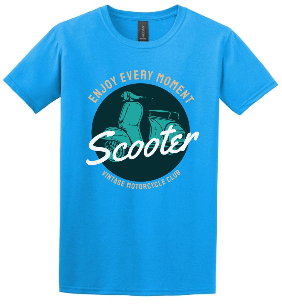 Scooter vintage motoros póló