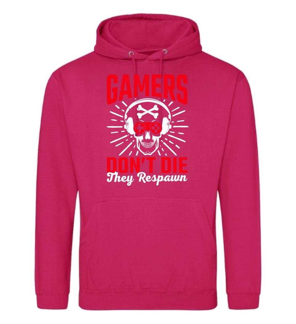 GAMERS DON'T DIE THEY RESPAWN PÓLÓ