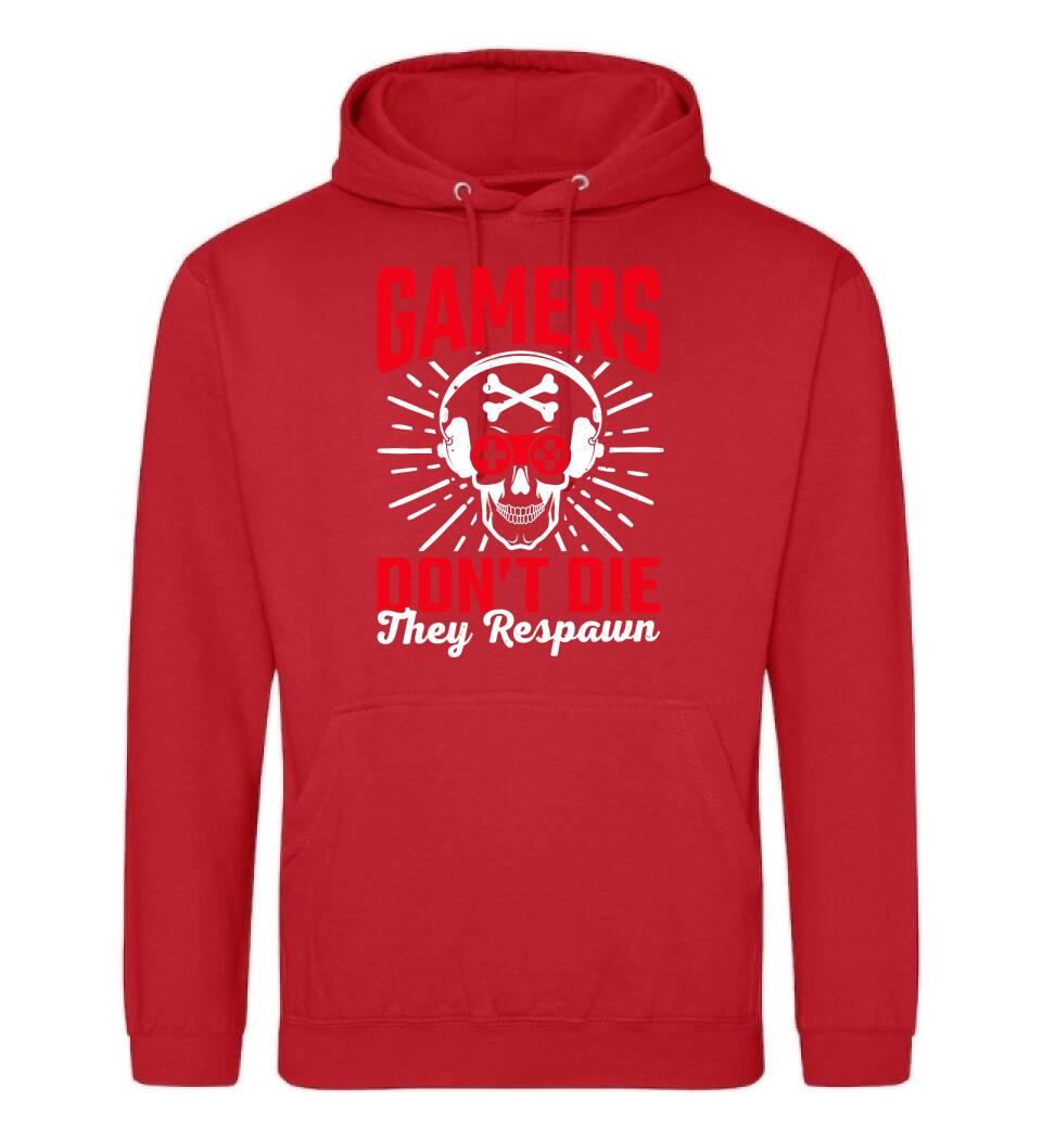 GAMERS DON'T DIE THEY RESPAWN PÓLÓ