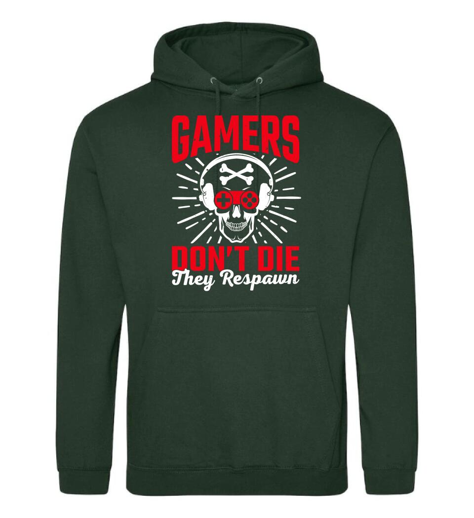 GAMERS DON'T DIE THEY RESPAWN PÓLÓ