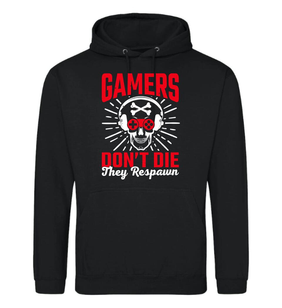 GAMERS DON'T DIE THEY RESPAWN PÓLÓ