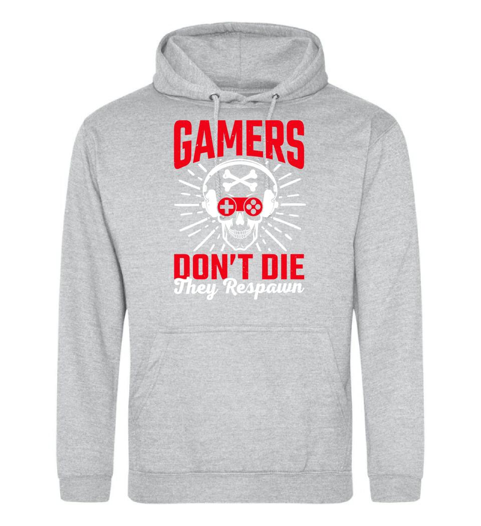 GAMERS DON'T DIE THEY RESPAWN PÓLÓ