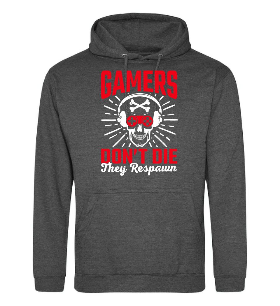 GAMERS DON'T DIE THEY RESPAWN PÓLÓ