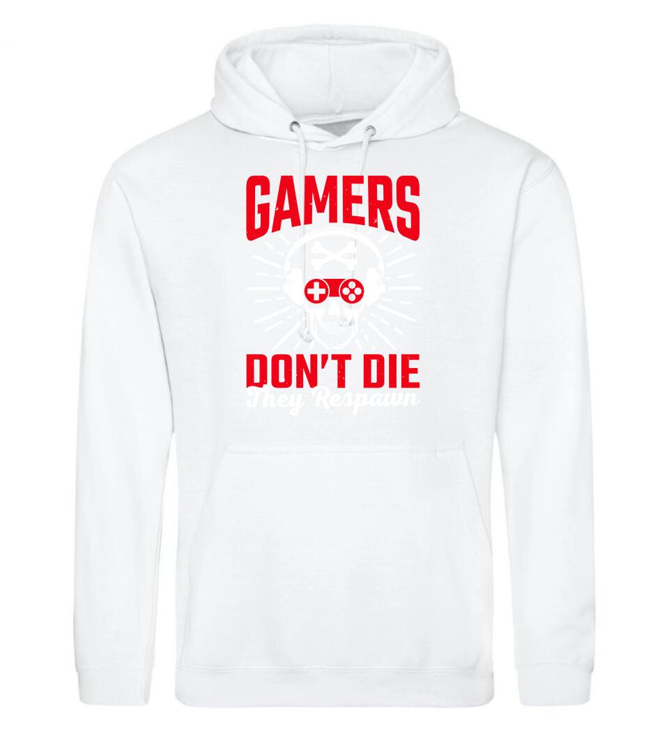 GAMERS DON'T DIE THEY RESPAWN PÓLÓ
