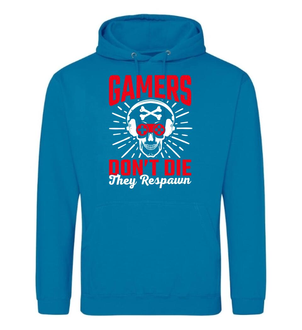 GAMERS DON'T DIE THEY RESPAWN PÓLÓ