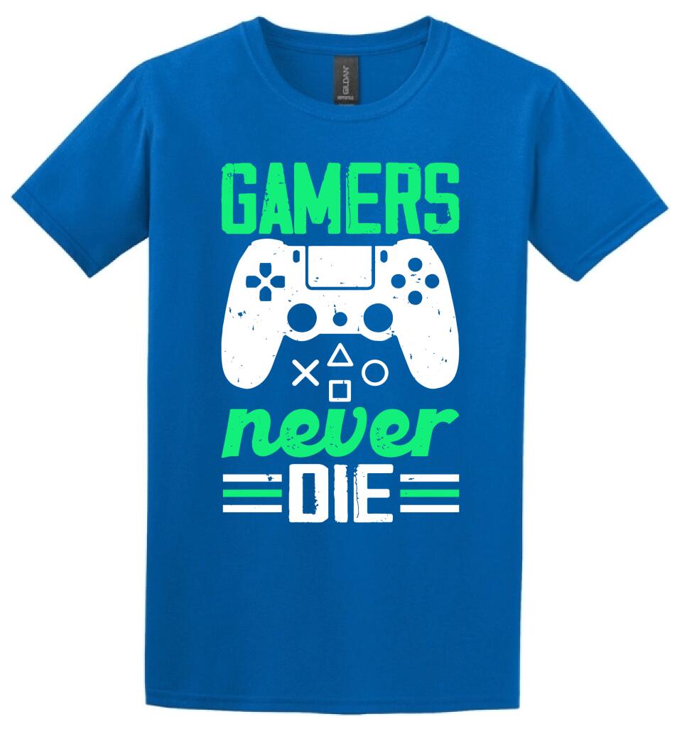 GAMERS NEVER DIE PÓLÓ