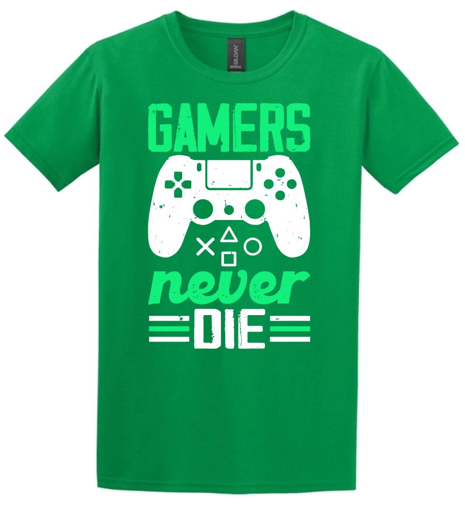 GAMERS NEVER DIE PÓLÓ