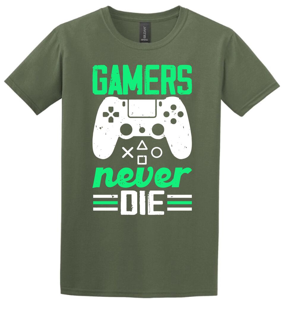 GAMERS NEVER DIE PÓLÓ