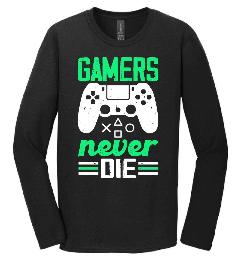 GAMERS NEVER DIE PÓLÓ