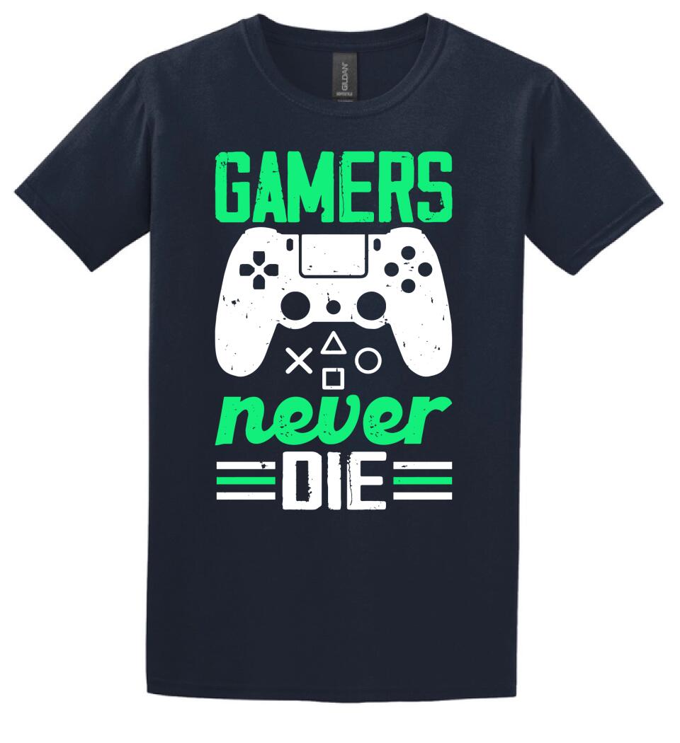 GAMERS NEVER DIE PÓLÓ