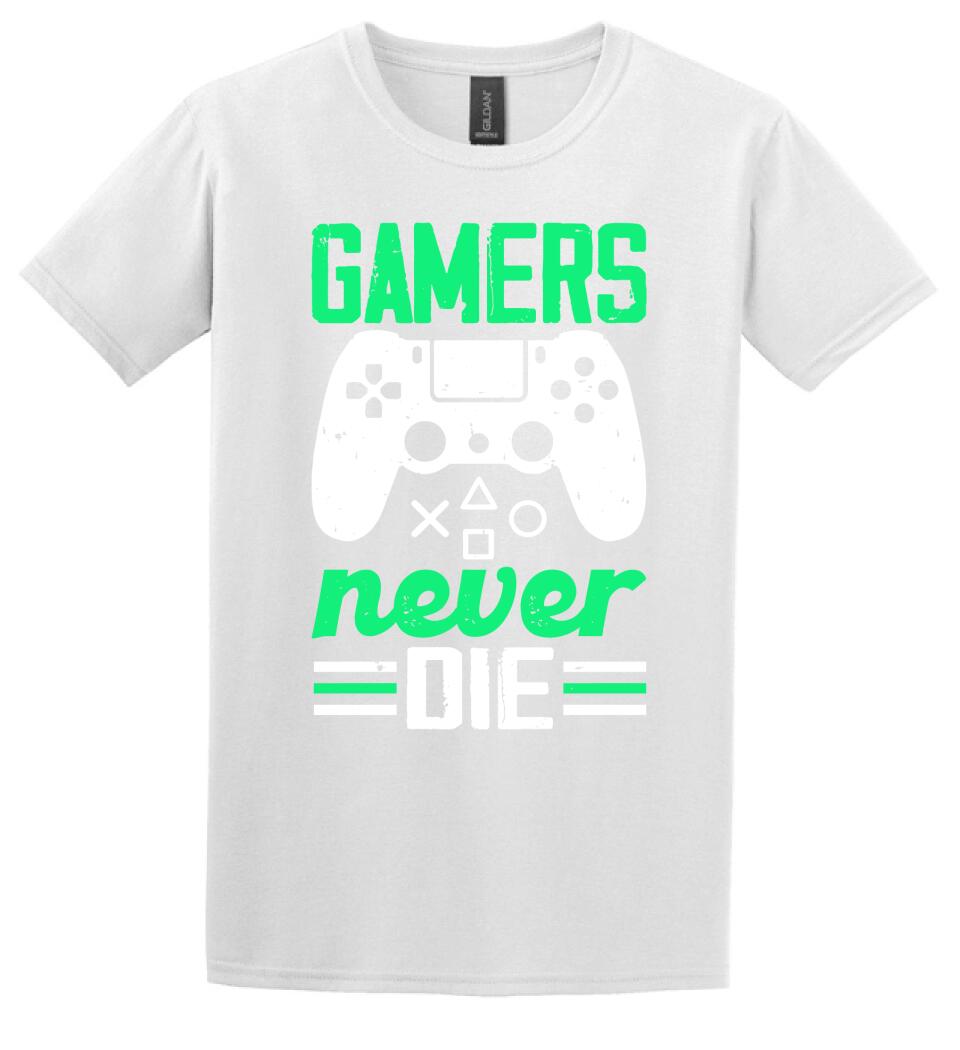 GAMERS NEVER DIE PÓLÓ