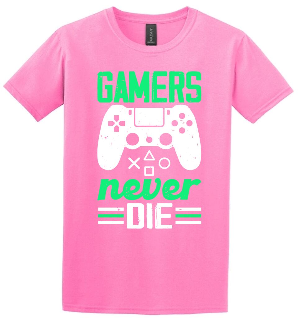 GAMERS NEVER DIE PÓLÓ