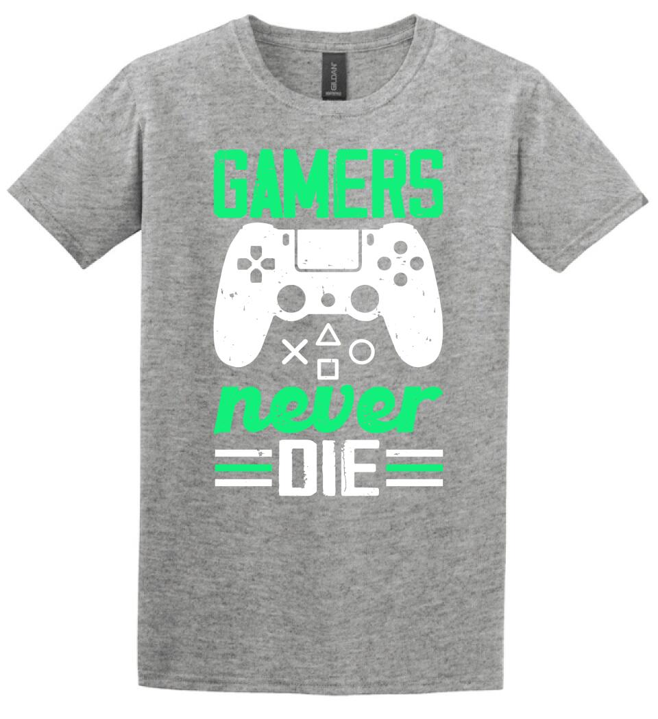 GAMERS NEVER DIE PÓLÓ