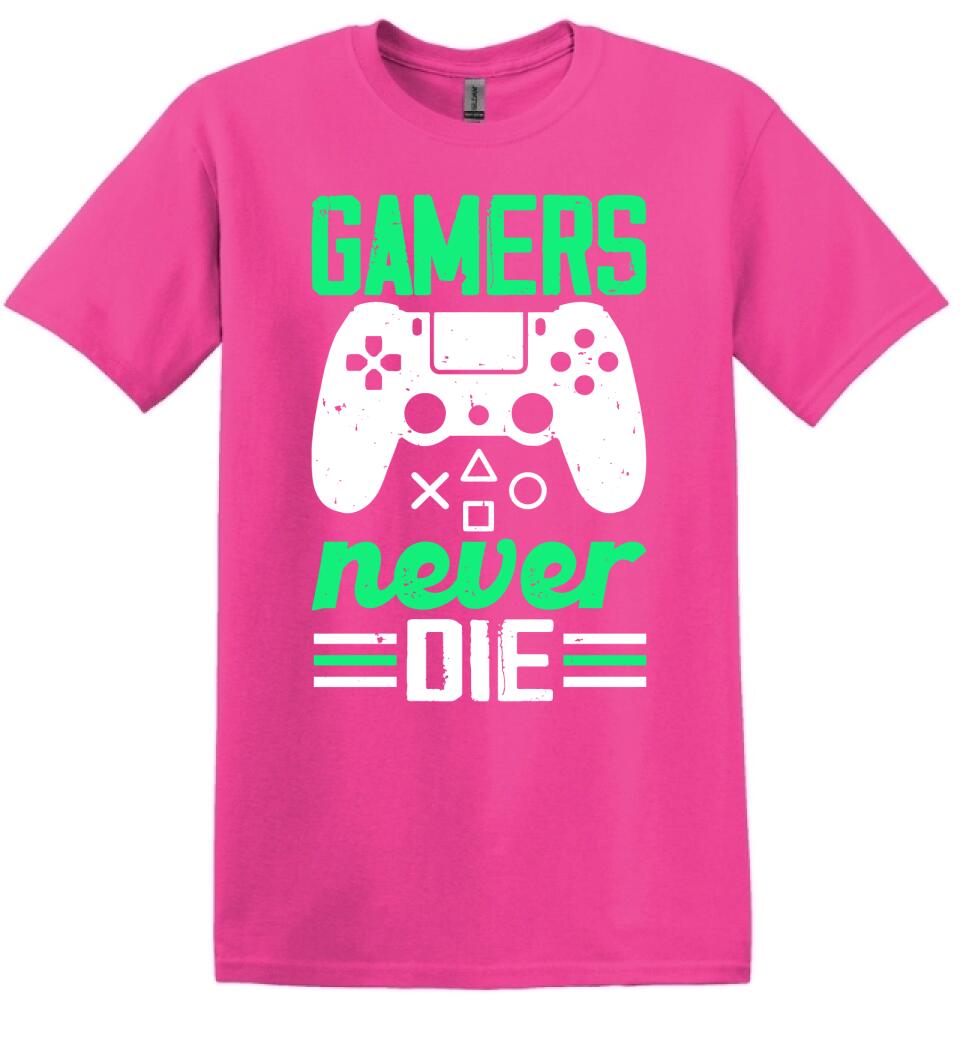GAMERS NEVER DIE PÓLÓ