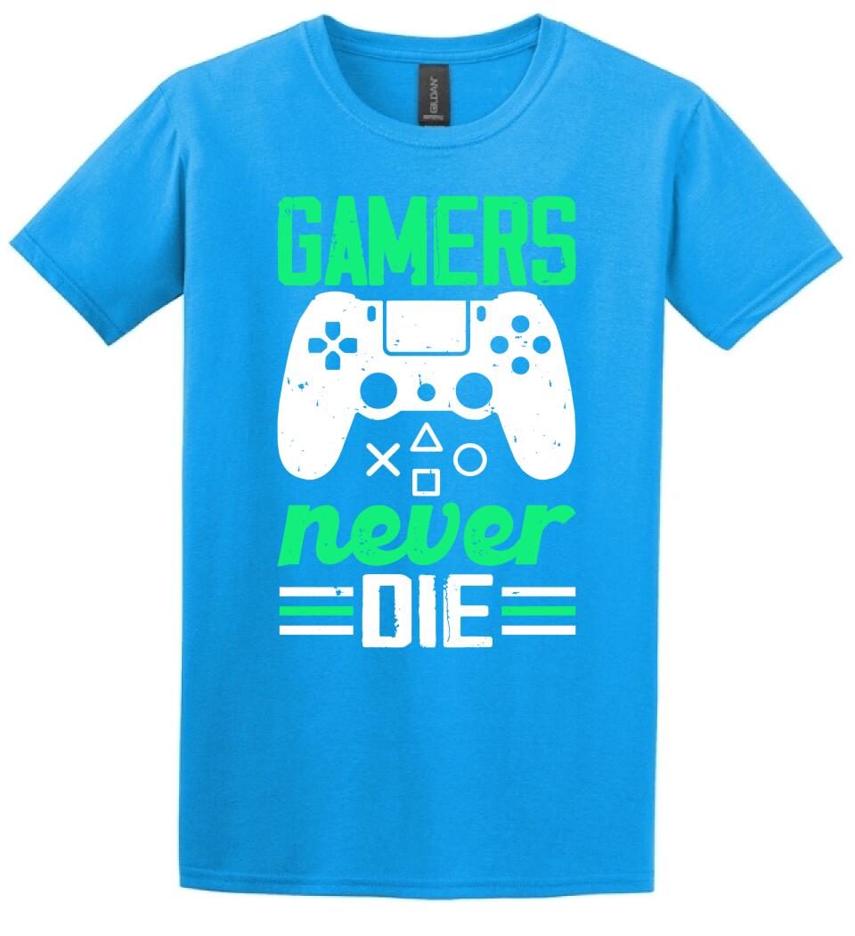 GAMERS NEVER DIE PÓLÓ