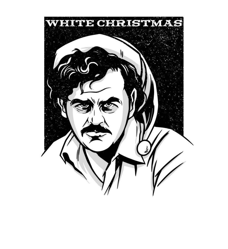 PABLO ESCOBAR WHITE CHRISTMAS PÓLÓ