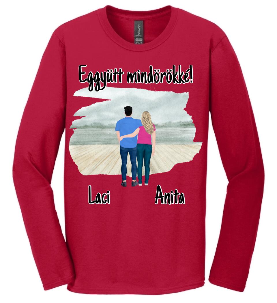 #It's Me szerkeszthető kollekció: Szerelmes pár póló