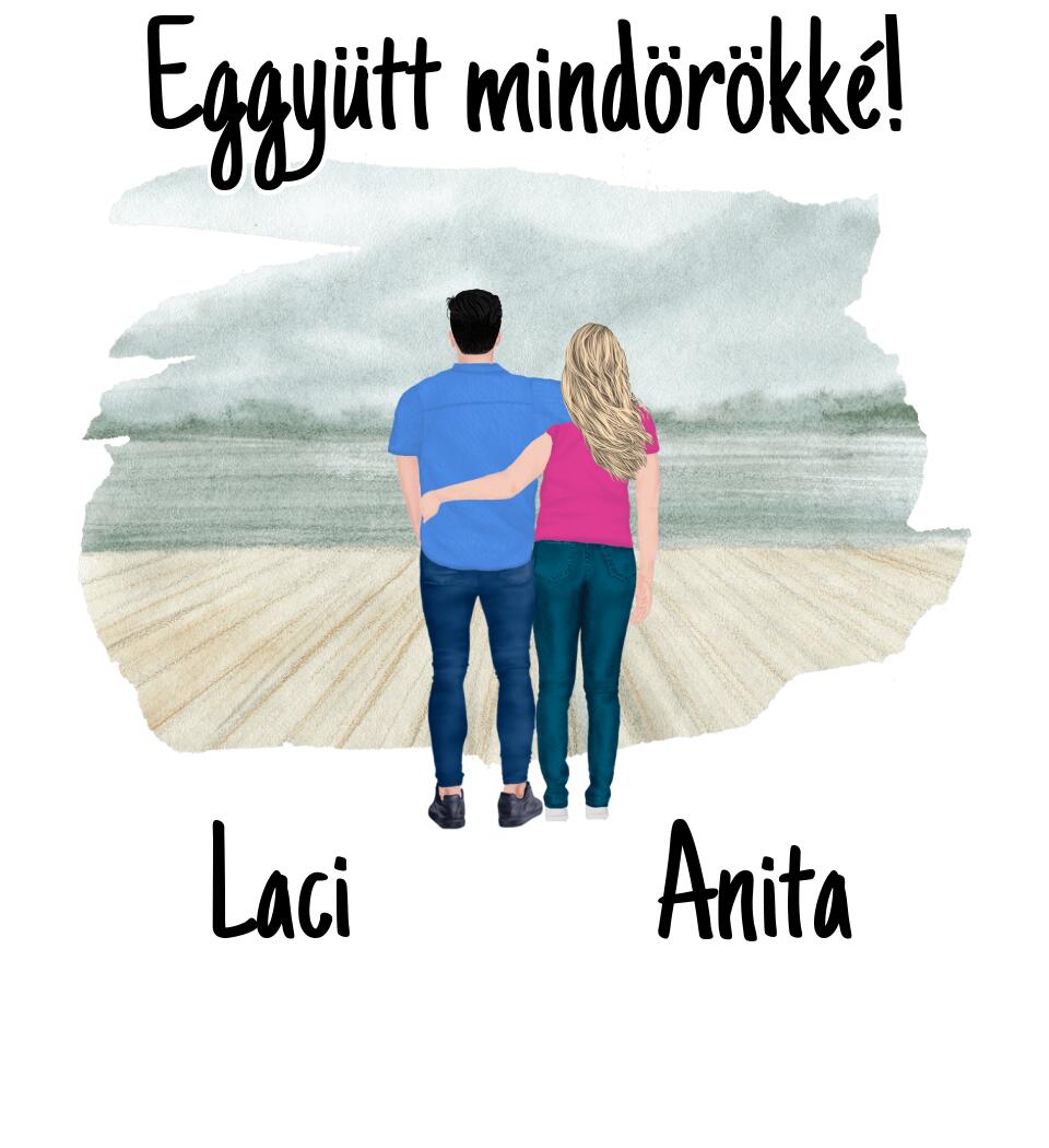 #It's Me szerkeszthető kollekció: Szerelmes pár póló