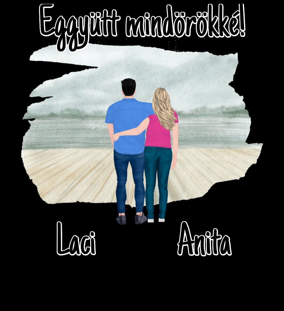 #It's Me szerkeszthető kollekció: Szerelmes pár póló