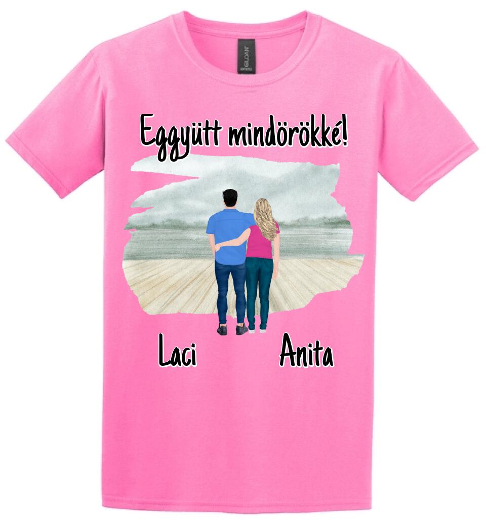#It's Me szerkeszthető kollekció: Szerelmes pár póló
