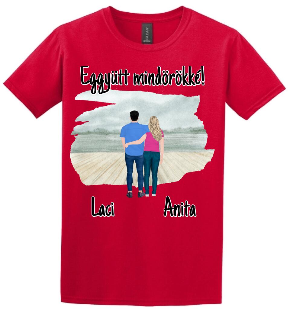 #It's Me szerkeszthető kollekció: Szerelmes pár póló
