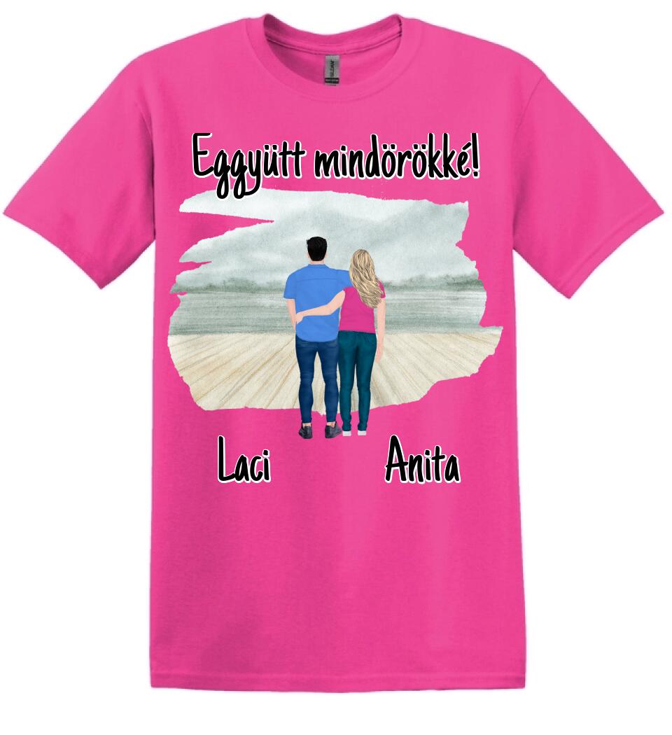 #It's Me szerkeszthető kollekció: Szerelmes pár póló