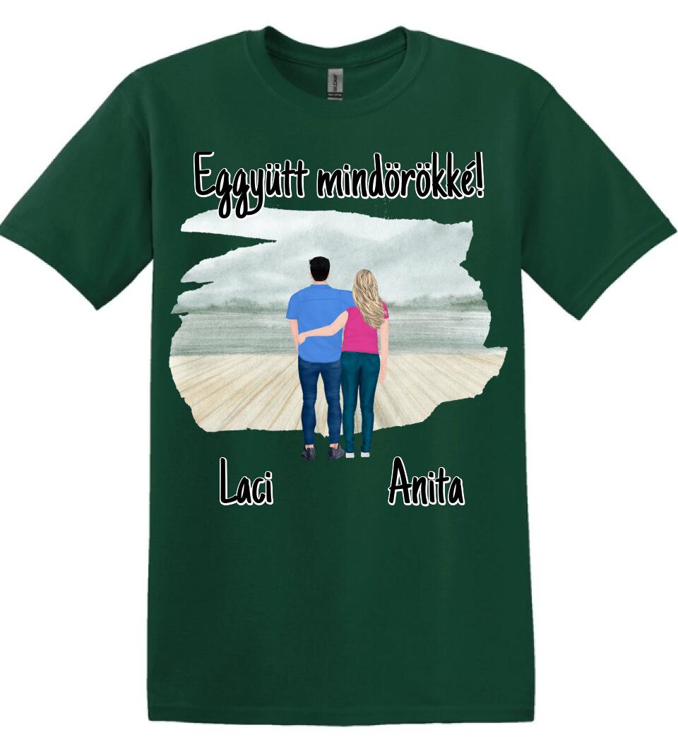 #It's Me szerkeszthető kollekció: Szerelmes pár póló