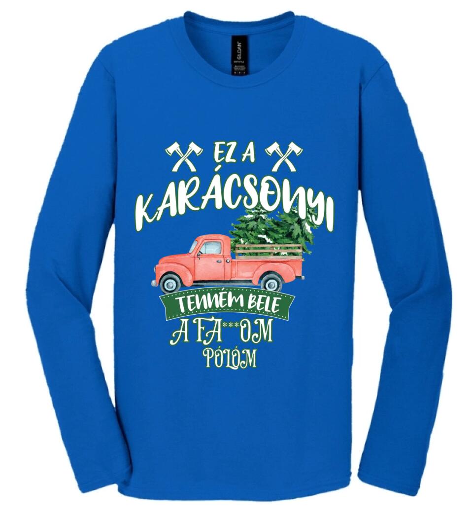 Ez a karácsonyi tenném bele fabefaragó póló