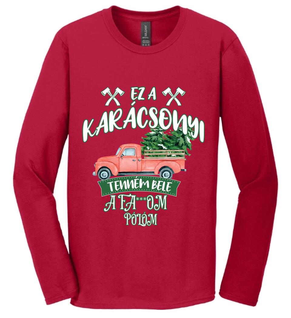 Ez a karácsonyi tenném bele fabefaragó póló