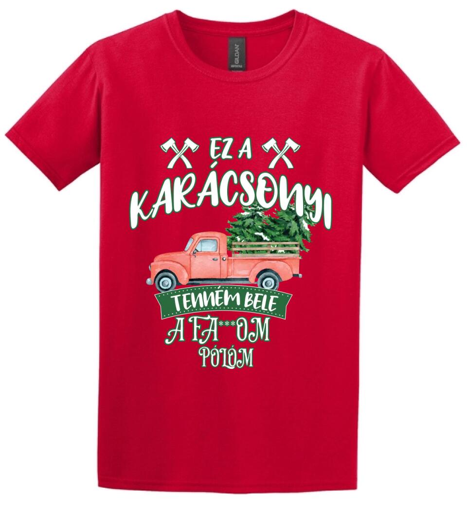 Ez a karácsonyi tenném bele fabefaragó póló