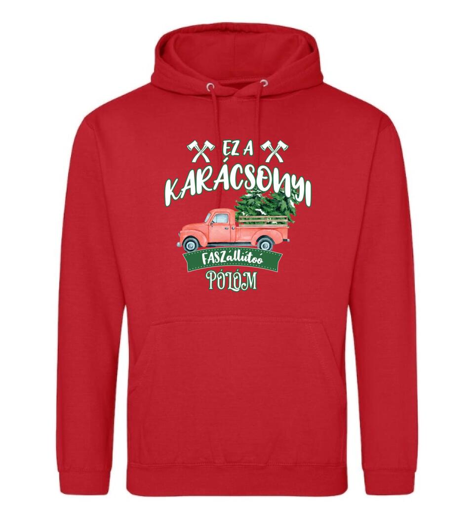 Ez a karácsonyi faszállító pólóm