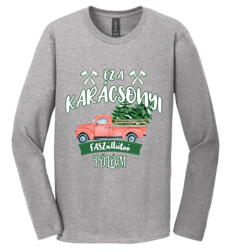 Ez a karácsonyi faszállító pólóm