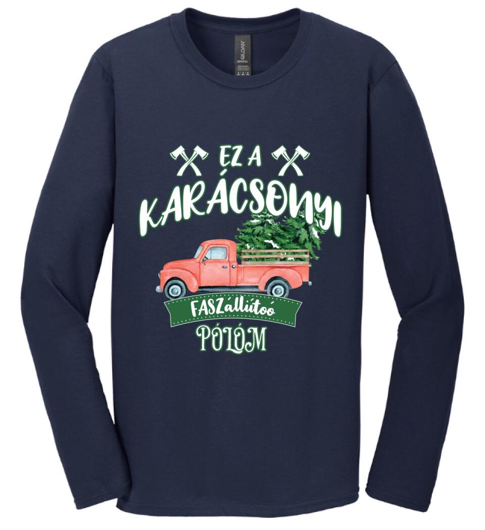 Ez a karácsonyi faszállító pólóm